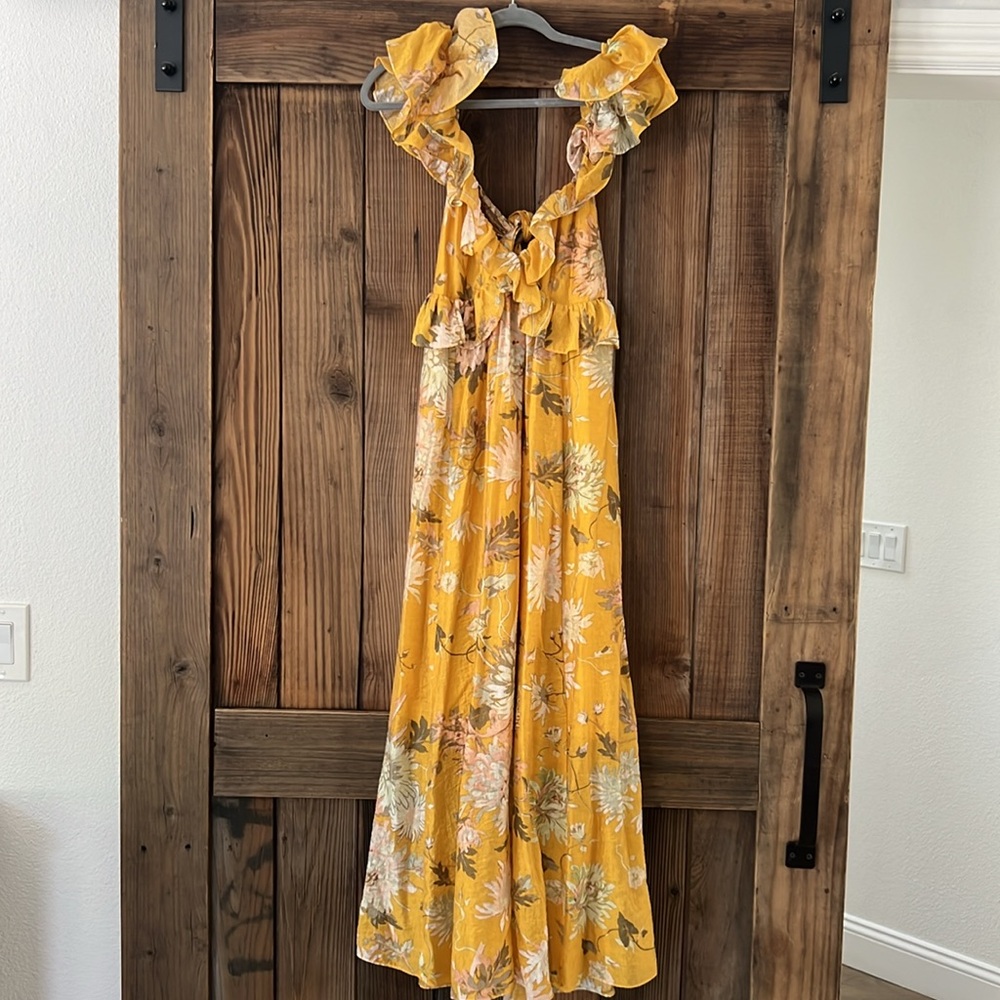 H&M Lyocell-blend Ruffled Dress - Small - Picture 4 of 4